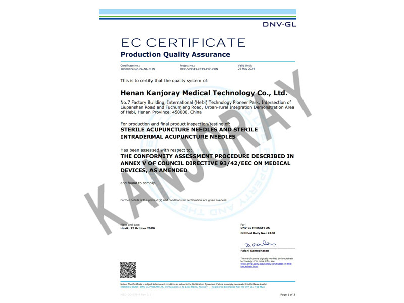 CE certificate